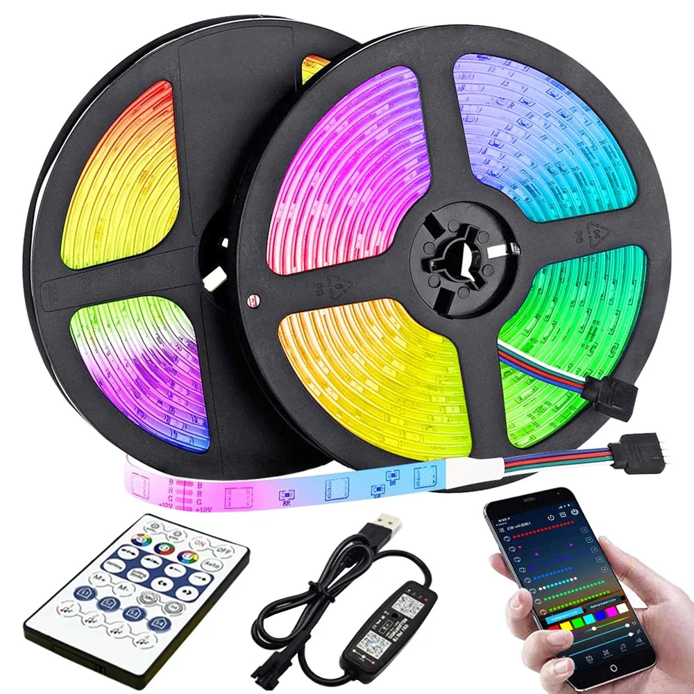 LED Strip Lights with Infrared Bluetooth Controller