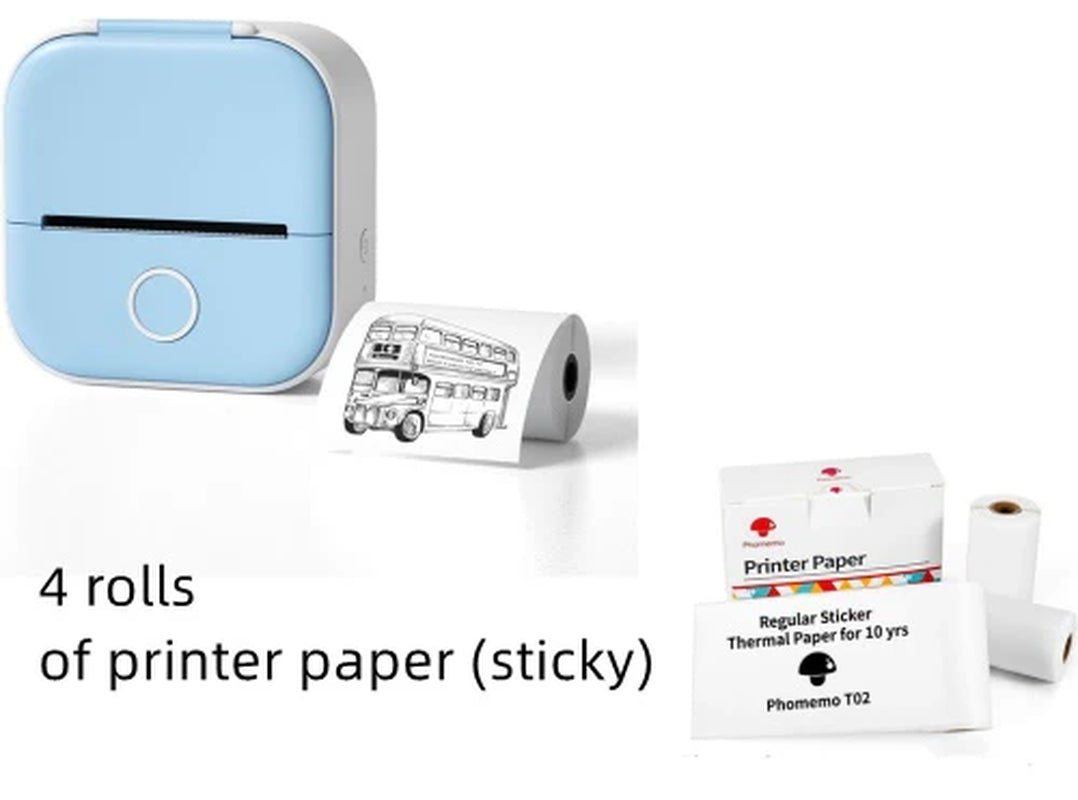 Mini Bluetooth Thermal Printer – Labels, Photos & Notes
