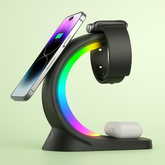 4-in-1 Magnetic Wireless Charger – Fast Charging Dock for Apple Devices