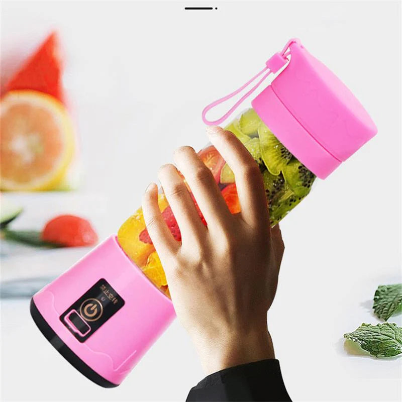 USB Rechargeable Mini Blender – 6-Blade Portable Juice & Shake Cup
