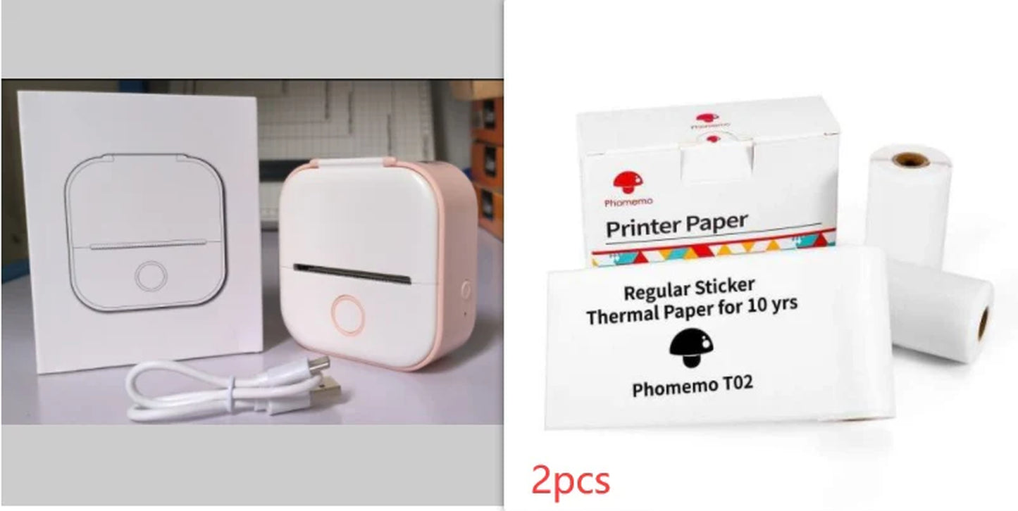 Mini Bluetooth Thermal Printer – Labels, Photos & Notes