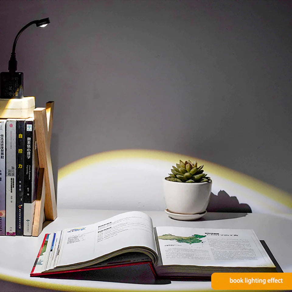 USB Sunset Lamp – LED Rainbow Night Light for Room & Photography