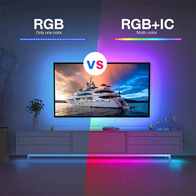 LED Strip Lights with Infrared Bluetooth Controller