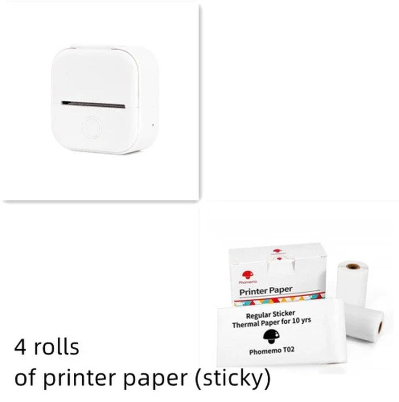 Mini Bluetooth Thermal Printer – Labels, Photos & Notes