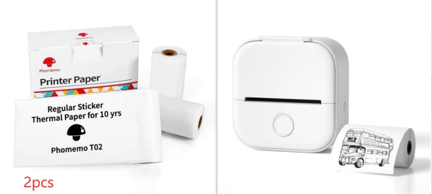 Mini Bluetooth Thermal Printer – Labels, Photos & Notes