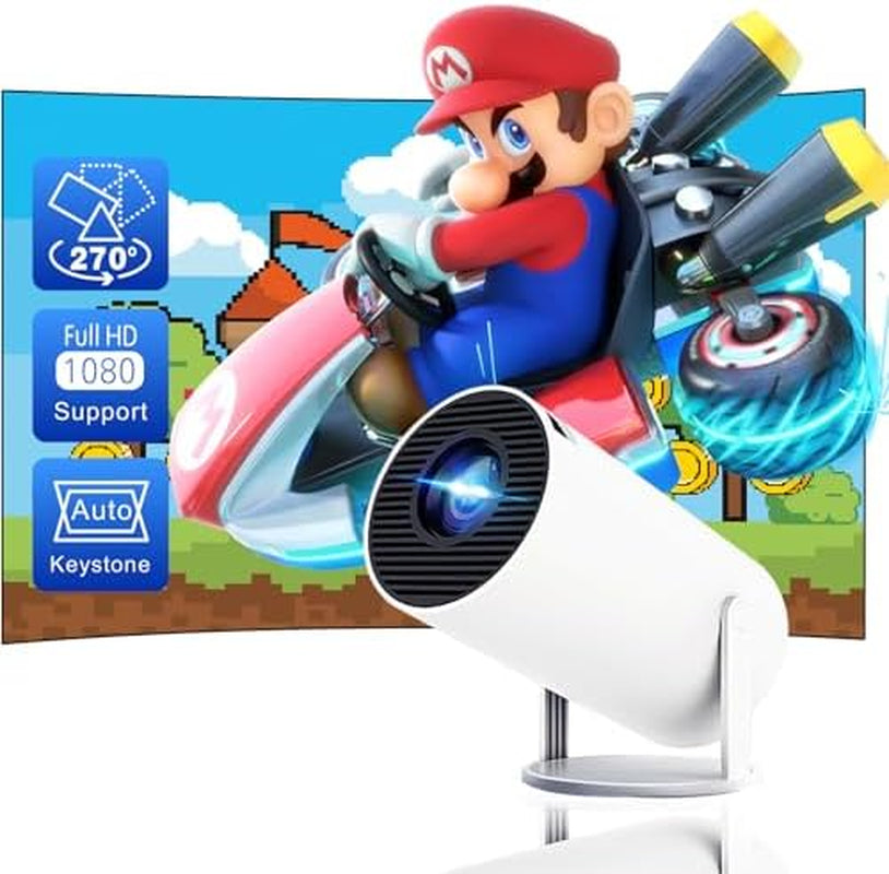 Mini Movie Projector 4K 1080P Support