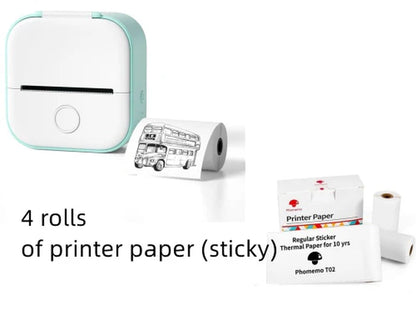 Mini Bluetooth Thermal Printer – Labels, Photos & Notes