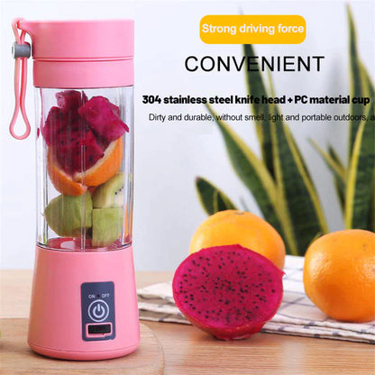 USB Rechargeable Mini Blender – 6-Blade Portable Juice & Shake Cup
