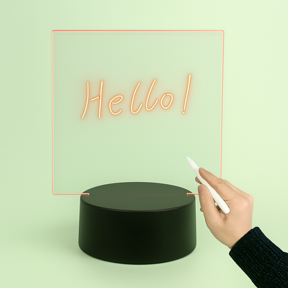 LED Writing Board – Battery Powered with Color Changing Light & Marker