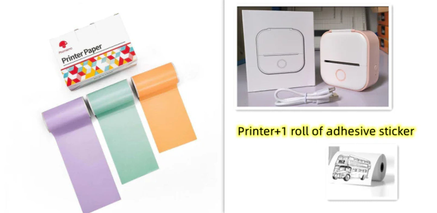 Mini Bluetooth Thermal Printer – Labels, Photos & Notes