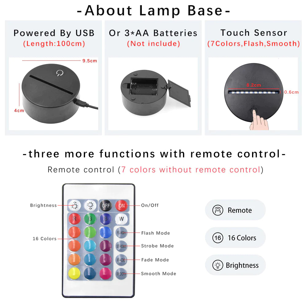LED Writing Board – Battery Powered with Color Changing Light & Marker