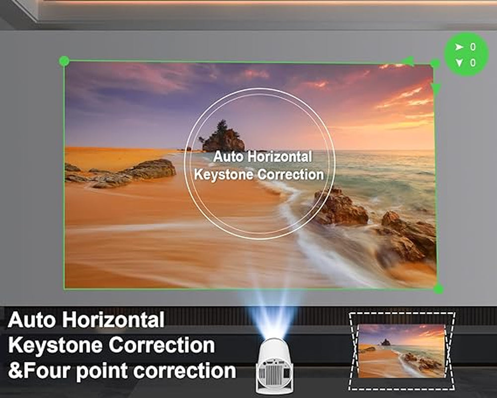 Mini Movie Projector 4K 1080P Support