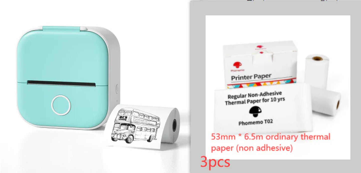 Mini Bluetooth Thermal Printer – Labels, Photos & Notes