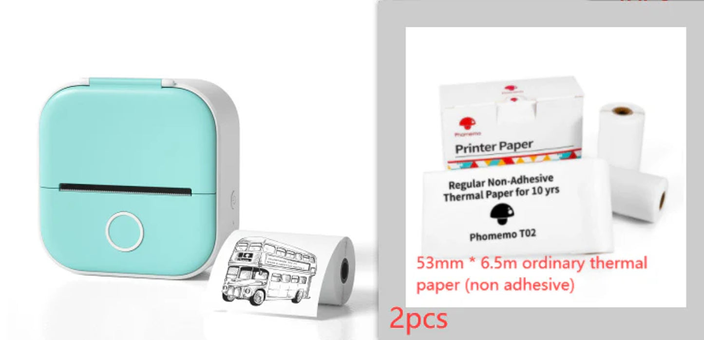 Mini Bluetooth Thermal Printer – Labels, Photos & Notes
