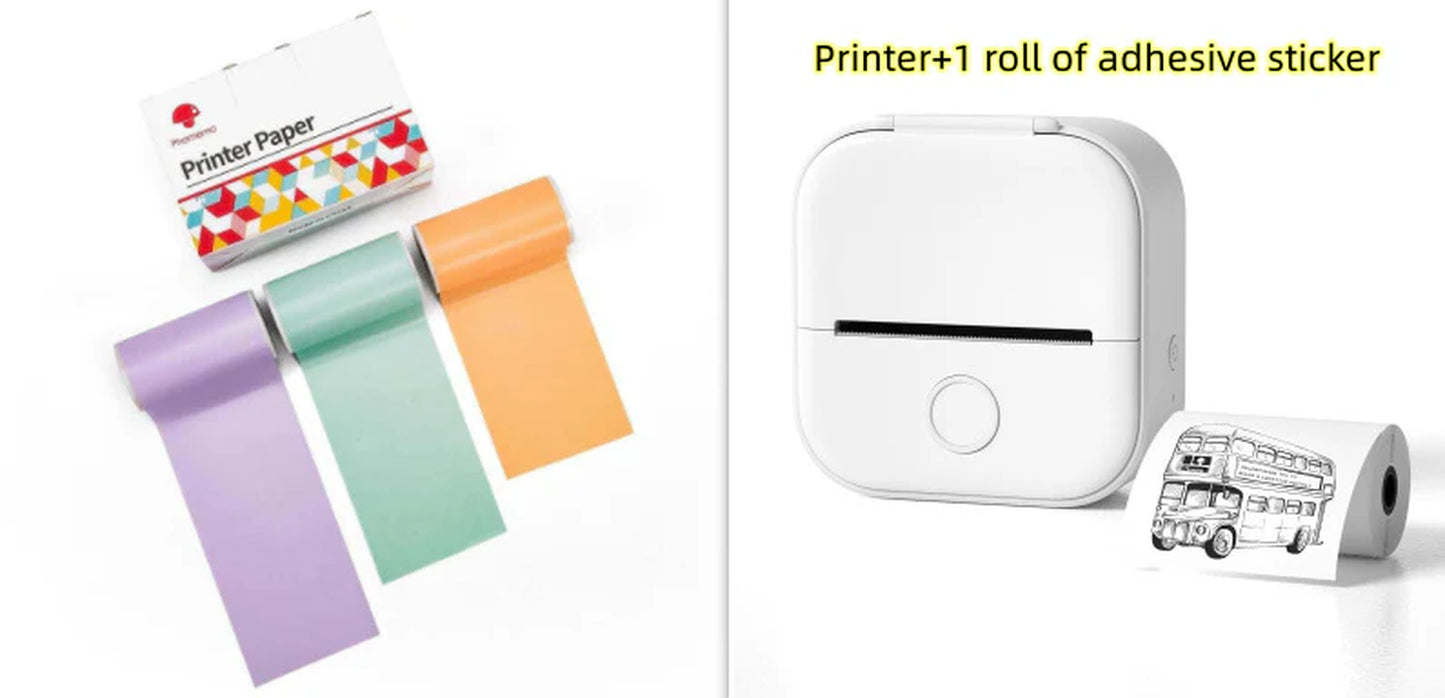 Mini Bluetooth Thermal Printer – Labels, Photos & Notes