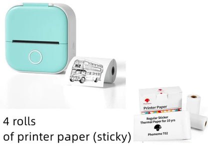 Mini Bluetooth Thermal Printer – Labels, Photos & Notes