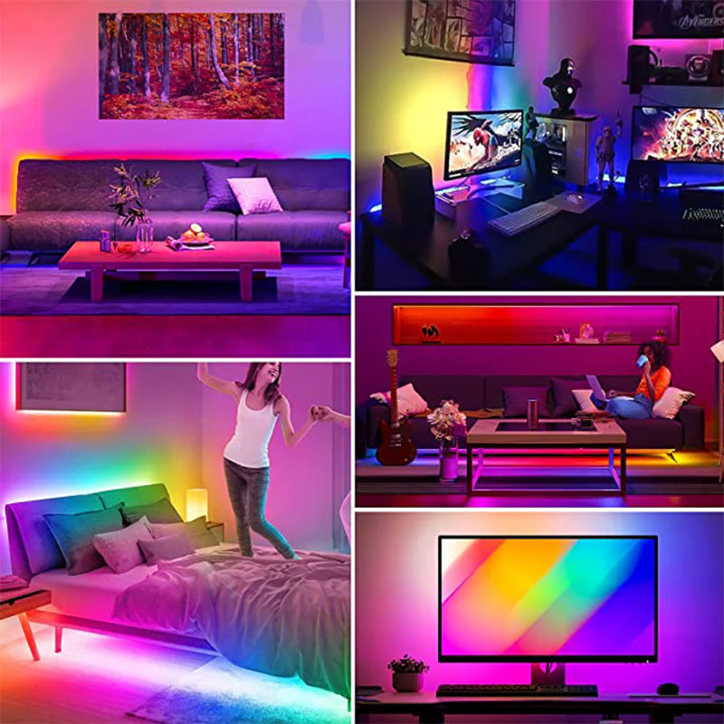 LED Strip Lights with Infrared Bluetooth Controller