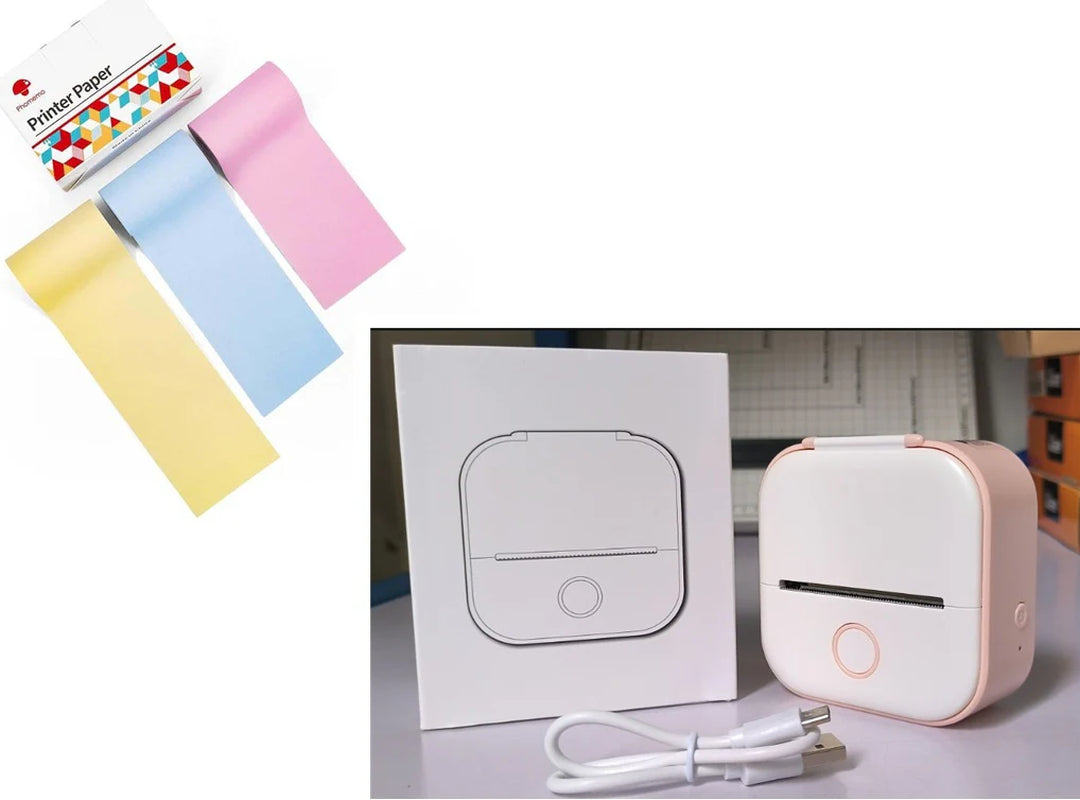Mini Bluetooth Thermal Printer – Labels, Photos & Notes
